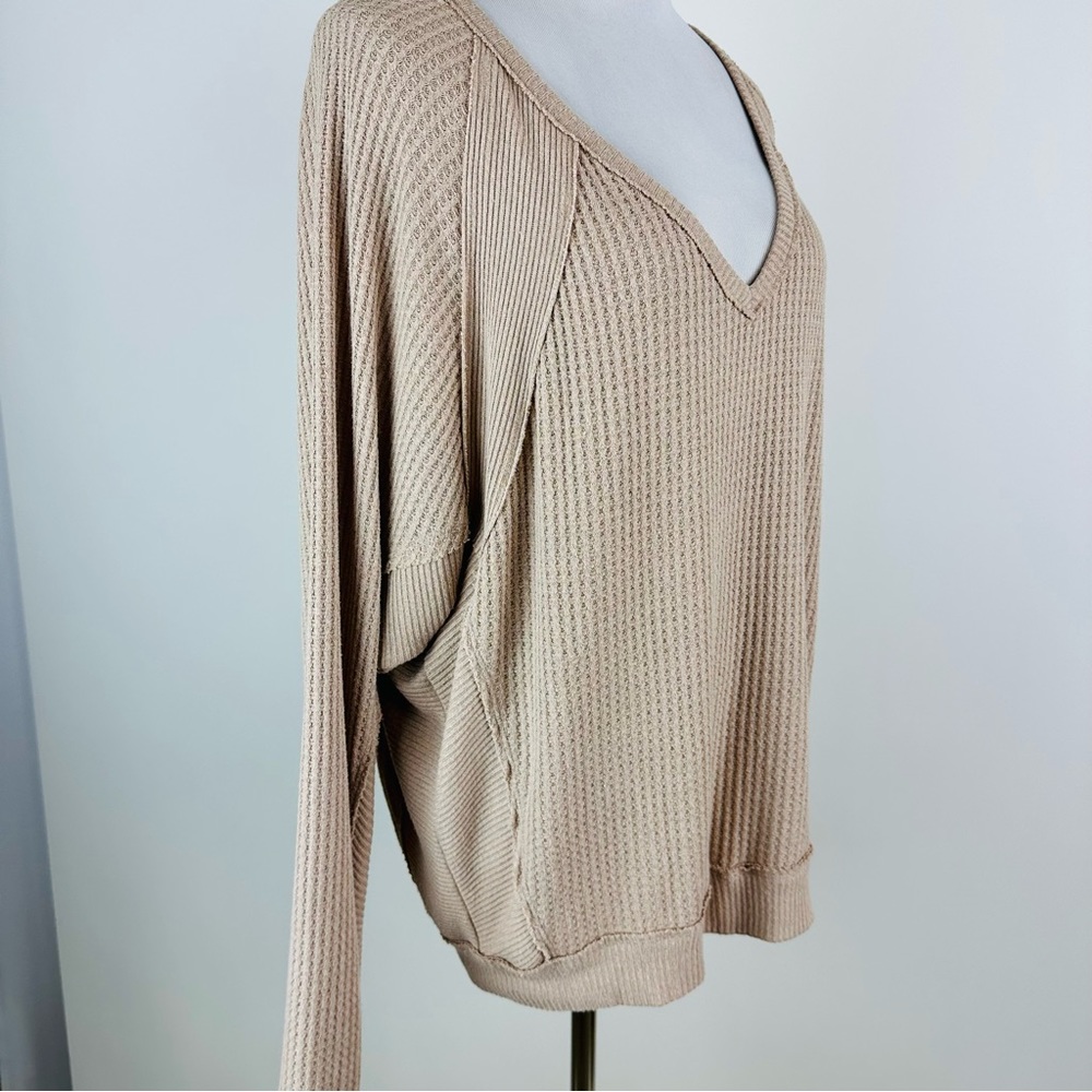 Free People We The Free Santa Clara Thermal Long Sleeve Tee Medium - Picture 5 of 14